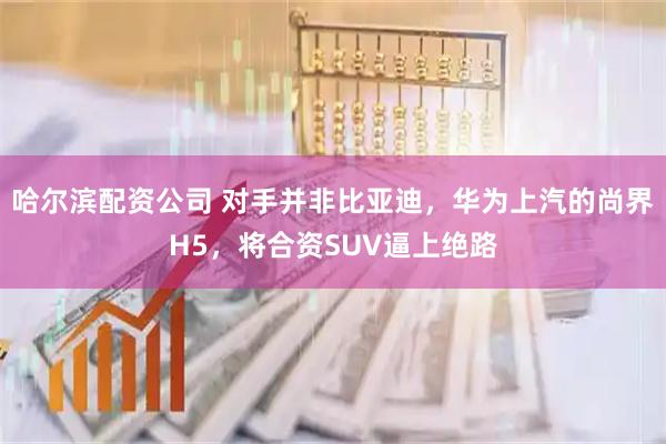 哈尔滨配资公司 对手并非比亚迪，华为上汽的尚界H5，将合资SUV逼上绝路